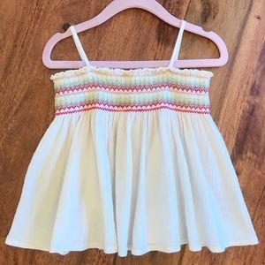 Bonpoint Size 4 Embroidered Spaghetti Strap Top